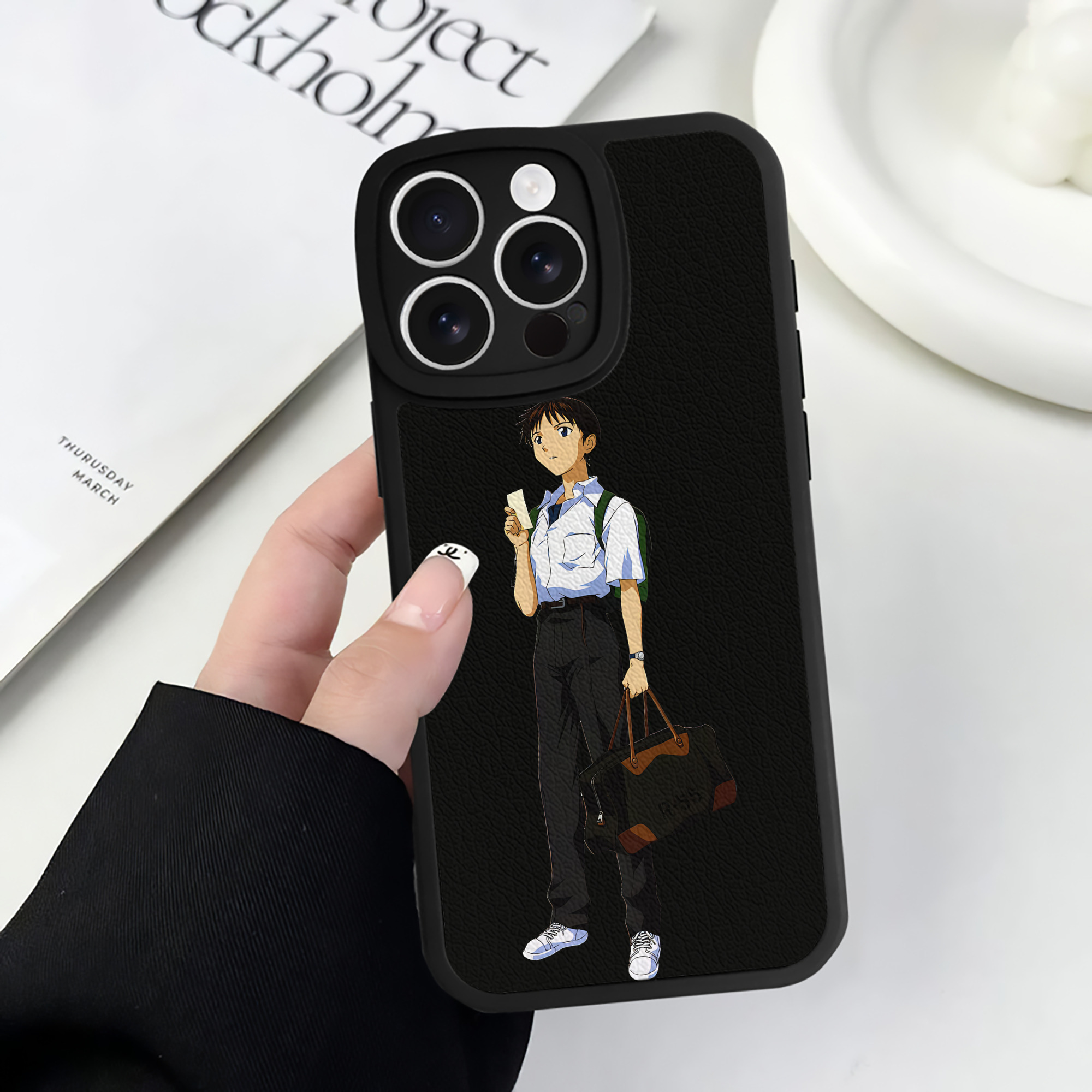 （画像用） EVA 新世紀エヴァンゲリオン 【iPhone 16シリーズ対応】シリコンスマホケース（レザー調） 材質：シリコン